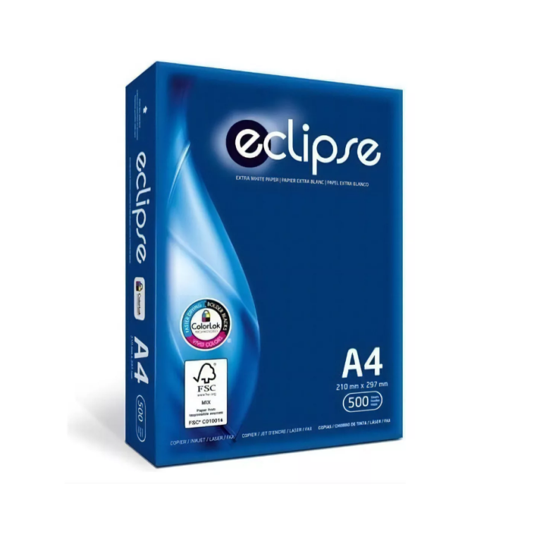 RESMA DE HOJAS TAMAÑO CARTA BLANCA ECLIPSE Occidente Papelería